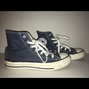 Blue Converse Chuck Taylor High Tops! Men’s: 4.5